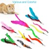JIARON Cat Toys Feather Toy, 2PCS Retractable Wand and 10PCS