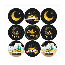 180 pcs Ramadan - Themed Stickers, Ideal for Party, Festival Gifts and Decorations, can Also be Used as Sealing Stickers.