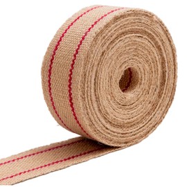 IPEA Jute Strap for Crafts - Made in Italy - 10 Metres Length - Jute Webbing Professional Cord Strap for Chairs, Upholstery, Sofas, Fixing Furniture, Decorations - Natural - 60mm - Natural