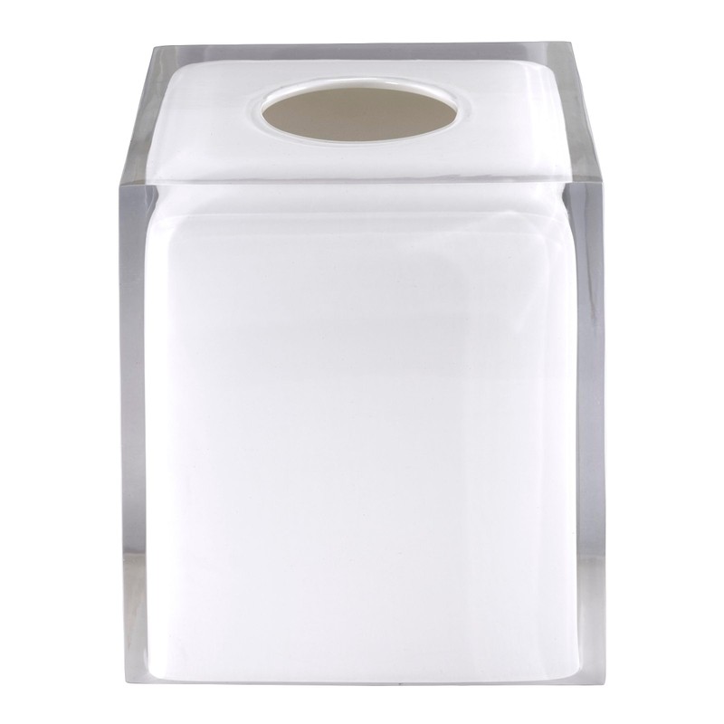 IZOD - Tissue Box Cover, Durable Resin Countertop Accessories, Dorm