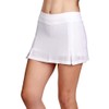 SOFIBELLA Women's 13" Tennis Skort (White, Small)