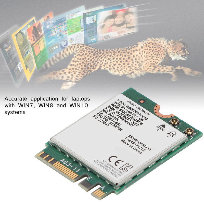 Bluetooth 4.2 For Intel 8265 867M 802.11AC 2.4G/5G Wireless Network