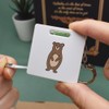 Azeeda 'Cute Brown Bear' Keyring Tape Measure/Spirit Level Tool (KM00037374)