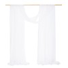 Tewechinb 2 Panels 24Ft Extra Long Wedding Arch Sheer Draping