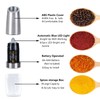 Electric Salt and Pepper Grinder Set, Gravity Sensor, 2 Pack