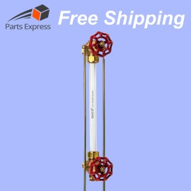 DUCO® STEAMER SIGHT GLASS WATER GAUGE VALVE ASSEMBLY for STEAMASTER HPJ2S w/8" GLASS