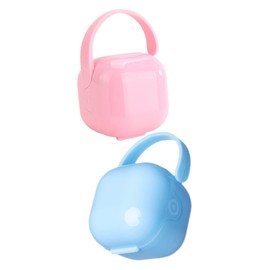 MERRYHAPY 2 Pack Portable Heavy Duty Pacifier Holder Case Baby Pacifier Storage Container for Travel