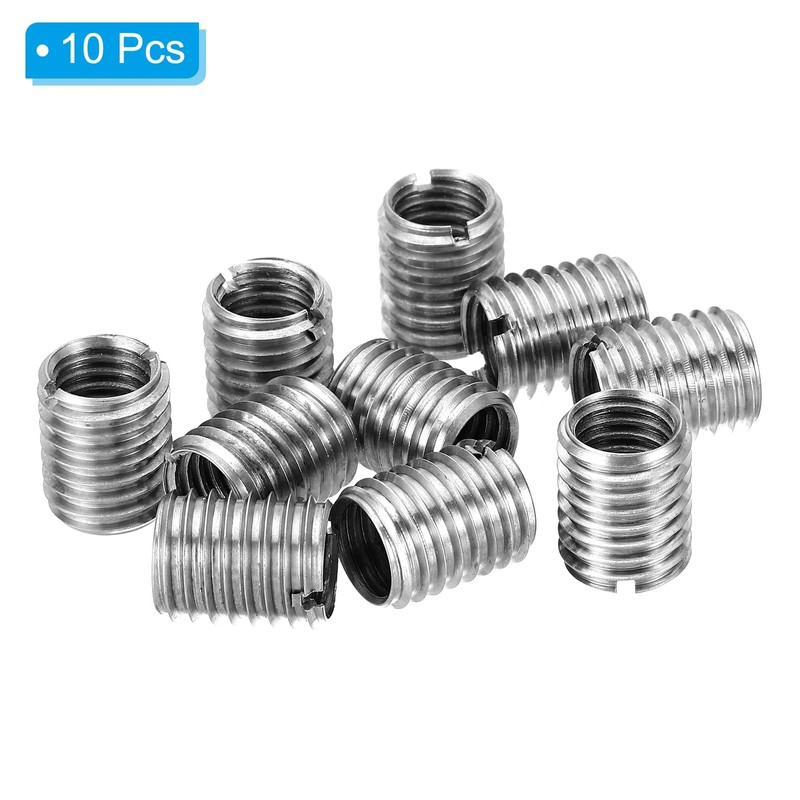 PATIKIL 10pcs M12*1.75 Male M10*1.5 Female Thread Adapter Sleeve Reducer
