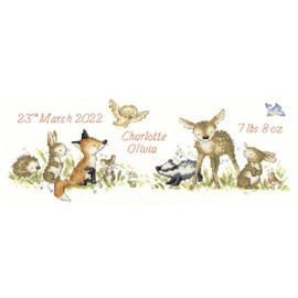 Bothy Threads Counted Cross Stitch Kit, Welcome to the Forest, 38 x 14.5 cm, Multi-Colour