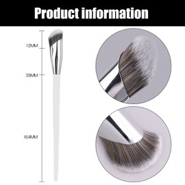 Concealer Brush, Angled Under Eye Makeup Small Foundation Precision Face Blending Brush (193 concealer brush)