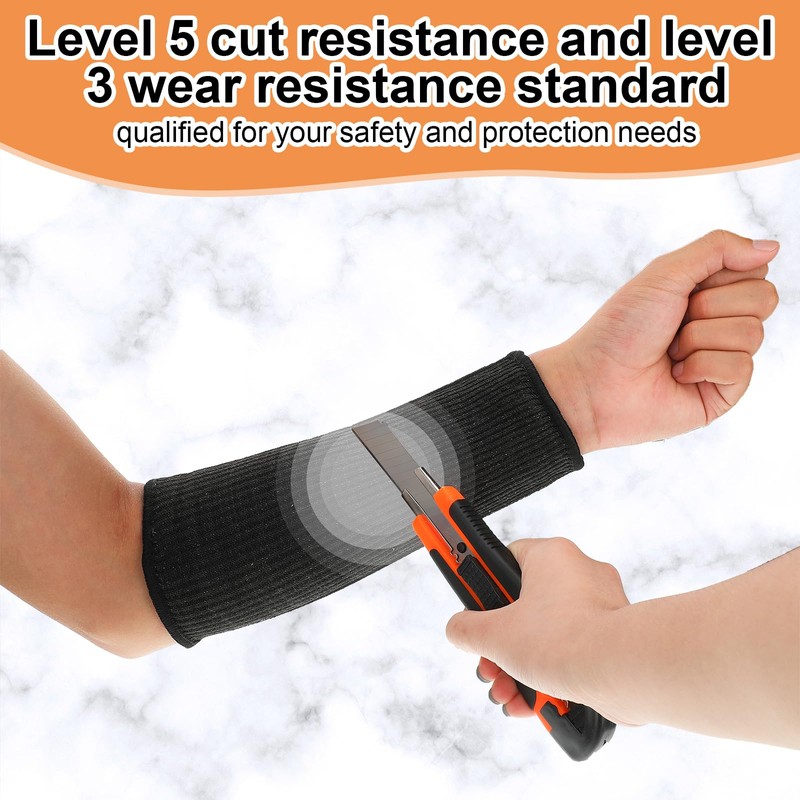 Neer 4 Pair Protective Arm Sleeves for Thin Skin Anti-Cut