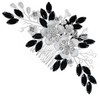 Beavorty Floral Hair Comb for Bride Elegant Flower Hair Accessories