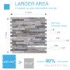 Bainley 10-Sheet Peel and Stick Backsplash, Distressed Wood with Metal