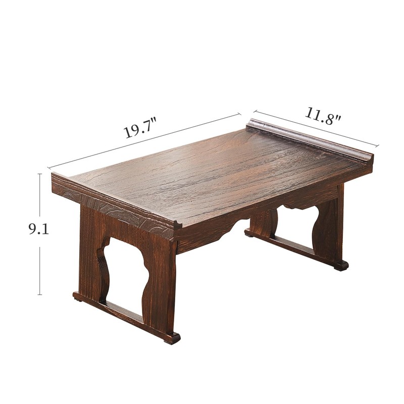 GZQWDC Japanese Floor Table, Small Coffee & Tea Table, Altar