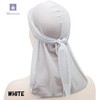 Miracroute Velvet Fabric Durag Hip Pop Dance DU-RAG Black White