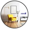 Oruii Round Mirror, Black Round Mirror 24 inch, Circle Wall