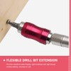 TEHAUX 1set Drill Bit Extension Flexible Magnetic Adapter Screwdriver Bits