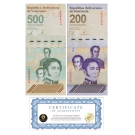 Venezuela 500 & 200 Digitales qty 1 2023 UNC Set million Bolivar NEW USA