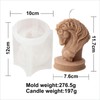 Grainrain 3D Horse Animal Silicone Candle Molds for Candle Making