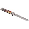 Hairdressing Spring Comb Stainless Steel Folding Portable Switchblade Comb for