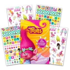 Trolls Party Favors Stickers and Tattoo Pack ~ Over 295 Trolls Stickers and 75 Trolls Temporary Tattoos For Birthdays, Holidays, And More (Trolls Party Supplies Bundle)