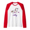 Adley Merch Unicorn Design Raglan Baseball Tee
