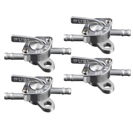 4pcs Fuel Tap Switch Fuel Tank Fuel Tap Switch Petrol Tap Quad Closing Function Oil Switch 6mm Inline Petrol Tap Universal for 50cc 70cc 90cc 100cc 110cc Pit Quad Dirt Bike ATV