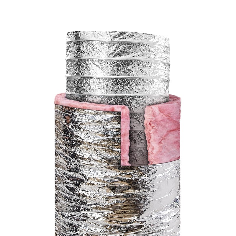 VEVOR 6 Inch Insulated Flexible Duct R-6.0，25 Feet Long with
