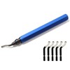 Swivel Head Deburring Tool - Deburring Tool with 5 Blades,Removing