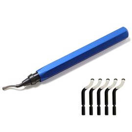Swivel Head Deburring Tool - Deburring Tool with 5 Blades,Removing Burr tool for Aluminum,Copper,Brass,Plastics