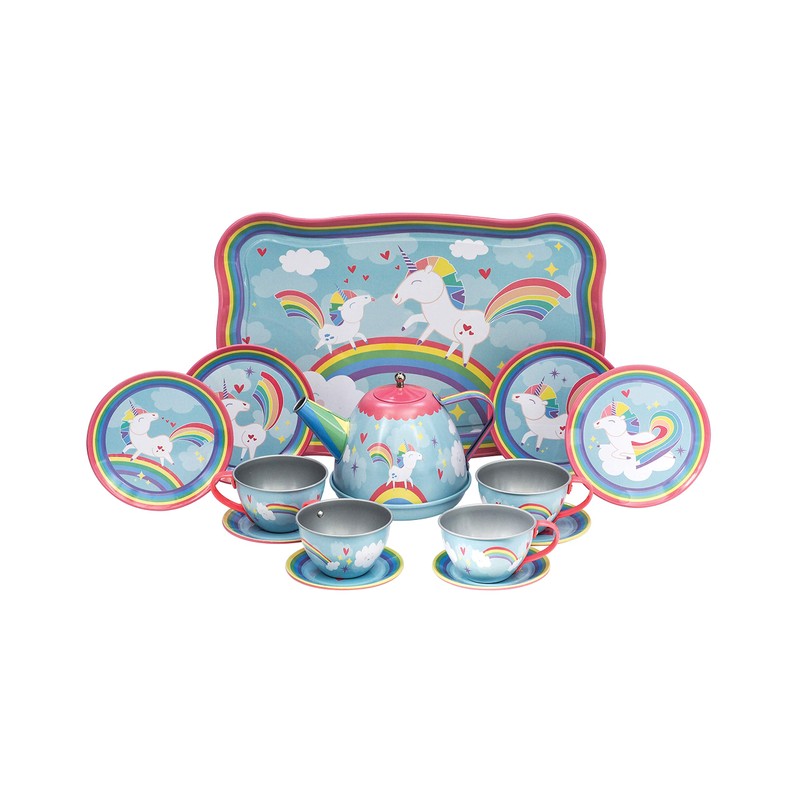 Schylling Schylling Unicorn Tin Tea set