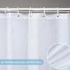 Furlinic Shower Curtain, Extra Long, Bath Curtain, Anti-Mould, Bathroom, Textile