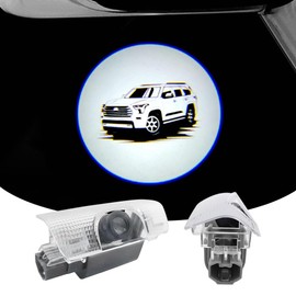 2PCS LED Car Door Projector Courtesy Lights Ghost Shadow Welcome Lamp Compatible with Sequoia 2008-present Accessories (for Sequoia 2008-present)