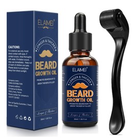 Beard Growth Set, Beard Growth Kit with Beard Roller 0.25 mm, Beard Growth Serum Oil Beard Growth Kit Hair Growth for Men, Thickening and Strengthening for Hair Growth and Beards