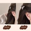 4 Pcs Mini Cherry Hair Clips, Cute Pearl Claw Clips