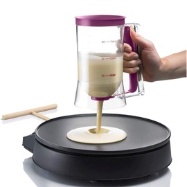 Pancake Batter Dispenser Messbecher Dispenser Teigspender Pfannkuchen Cupcake Teig Mixer Backen Teigspender Für Haushaltsküchen Cupcakes Waffeln Pfannkuchen, Teigportionierer Spülmaschinenfest1
