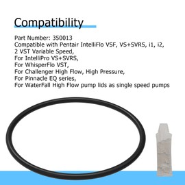 POCPUNAB 350013 Pool Pump Lid O-Ring Compatible with Pentair IntelliFlo Pool Spa Pump for WhisperFlo Pool Pump Gasket Replacement Lids O-Rings with 5 Grams Lubricant Grease, 3 Pack