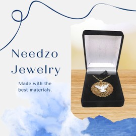 Holy Spirit Pendant with Silver Tone Dove and Gold Tone Chain and Medal, Catholic Keepsake Necklace for Confirmation, Fashion Necklaces with Inspirational Meaning, 20 Inches