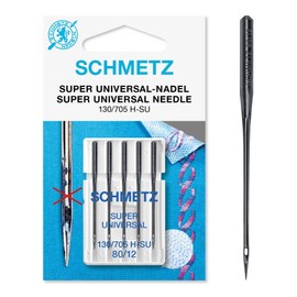 Schmetz Sewing Machine Needle Super Universal Needle 130/705 H-SU Box of 5