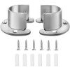 Stainless Steel U Shape Hardware Closet Pole Socket with Screws