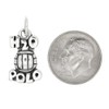 LGU Sterling Silver Oxidized H2O Water Polo Charm