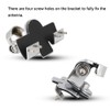 RB-400 Silver Car Antennas Bracket Mount Clip Holder With 4