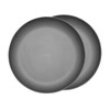 MAXCOOK 2 pcs Titanium Camping Plate Dishes,7.68 Inch Ultralight Durable