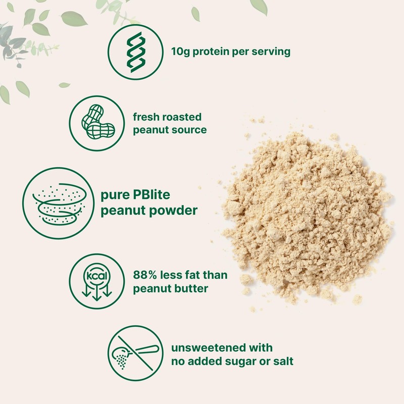 Pure PB Peanut Butter Powder, 4lbs (64oz) | 10g Protein