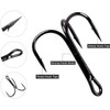 JSHANMEI 130pcs Fishing Treble Hooks Kit High Carbon Steel Strong