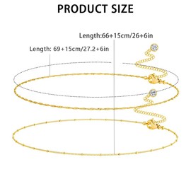 XFSRG Golden Waist Chain for Women, Elegant Double Layer Belly Chains with Pendants, Adjustable Belt Chain for Beach and Party, Fashionable Body Jewellery for Women, Cromo, Agate