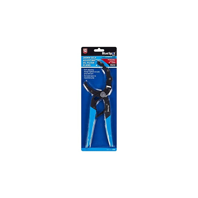 Blue Spot Tools - 280mm Self Adjusting Oil Filter Pliers