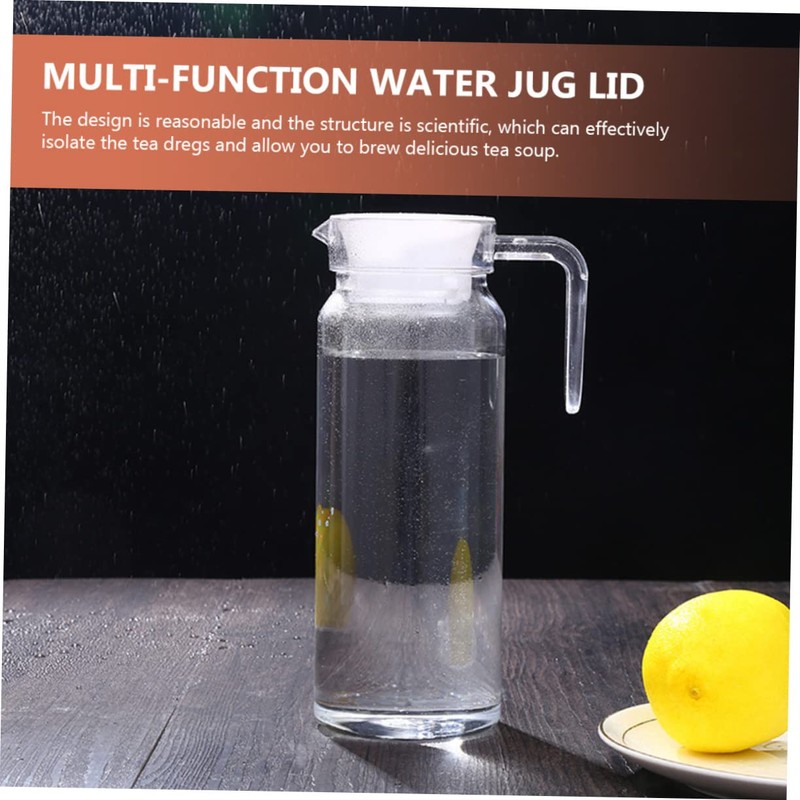 FUNOMOCYA Water Pitcher Lid Pcs Replaceable Pitcher Covers Compact Carafe