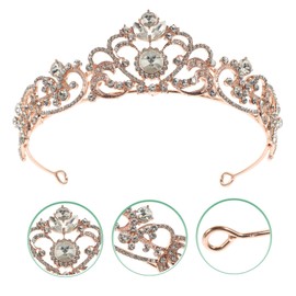 Beavorty 3pcs Rhinestone for Women Elegant Bridal for Weddings Parties Special Occasions Lightweight Design for Comfortable Wear Hair Accessory for Brides and Girls