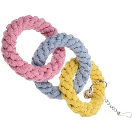 Artibetter Juguete Colgante para Petauros del Azúcar y Hámster, Anillos de Tela Resistentes, Juguete de Escalada para Jaulas, Accesorio Divertido para Ejercicio y Color Color Aleatorio